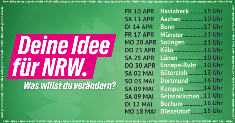 GRÜNE Ideentour durch NRW