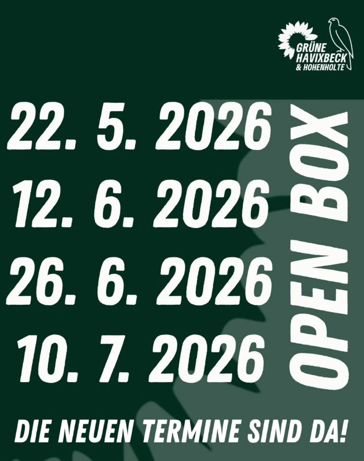 Neue Termine in der GRÜNEN Box